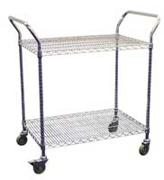 wire shelving utility cart